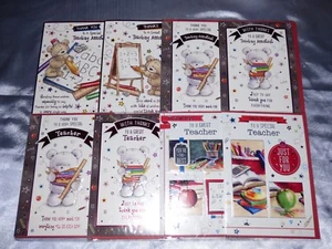 TARJETAS DE MAESTRO GRACIAS MAESTRO O ASISTENTE DE ENSEÑANZA INDIVIDUAL O JUEGOS DE 3 - Imagen 1 de 61