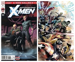 ASTONISHING X-MEN #7 REG & CHECCHETTO AVENGERS VARIANT SET OF 2 Marvel 2017 NM - Picture 1 of 3