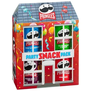 4pk Pringles Party Snack Pack  ideal Gift For Lovers Of Famous Pringles Crisps - Picture 1 of 6