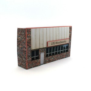 O Gauge Low Relief Factory Scale Model Railway Building - Sarik Hobbies - Foto 6