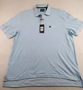 Chaps Natural Stretch Mens XL Pool Blue Cotton Polo Shirt - Picture 1 of 10