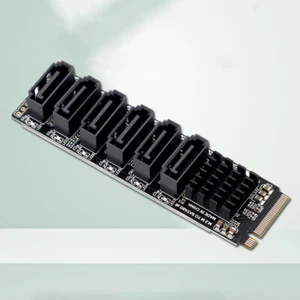 M2 M-EKY PCIE3.0 To SATA6G Adapter Card for Hard Disk Support SATA - Photo 1/12