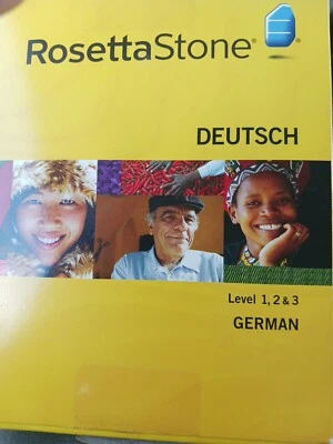 Rosetta Stone Deutsch / German Levels 1, 2 & 3 Version 3 (NO HEADSET) w/ Serial  - Image 1 of 4