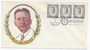 Philippines 1960 FDC Jose Abad Santos Sc# 590 First Day Cachet Cover - Picture 1 of 2