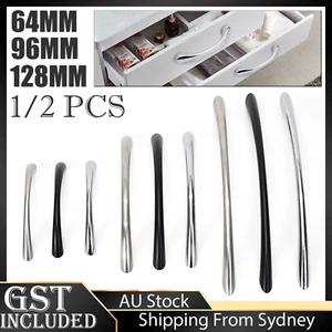 3 Sizes Curved Kitchen Handle Cabinet Door Bow Drawer Cupboard Furniture Pull AU - Picture 1 of 15