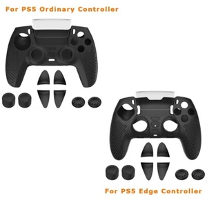 New Silicone Anti-Slip Protector Cover+Rocker Cap+Trigger Key for PS5 Controller - Picture 1 of 11