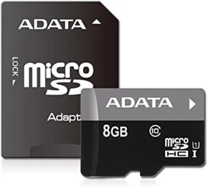 ADATA Premier 8GB microSDHC/SDXC UHS-I U1 Memory Card with Adapter - Picture 1 of 5