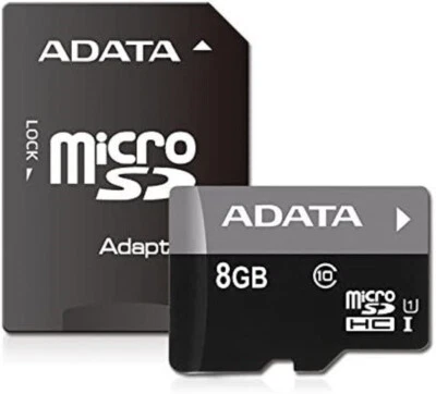 ADATA Premier 8GB microSDHC/SDXC UHS-I U1 Memory Card with Adapter - Image 1 of 4