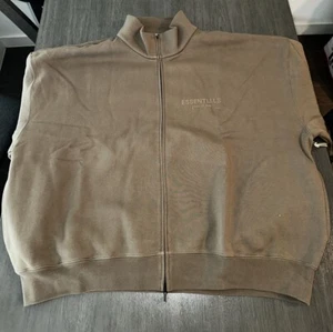 *NEW* Fear of God ESSENTIALS - Full Zip Jacket - Brown - Men's 2XL (XXL) - Picture 1 of 10
