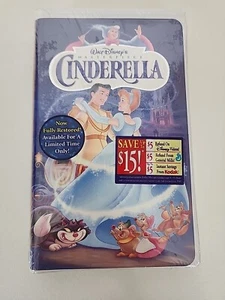 Walt Disney Cinderella VHS Masterpiece Factory Sealed #5265A - Picture 1 of 3