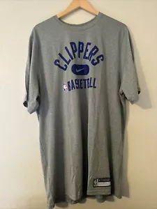 Nike Engineered Los Angeles Clippers Basketball Warmup Shirt Size XLT - Picture 1 of 4
