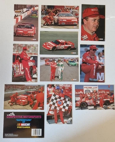 Competitive Motorsports Superstars of NASCAR Postcards #15 Geoff Bodine 1993 Cover