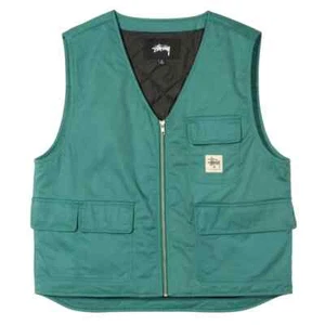 2021 STUSSY Men's 3M Green Insulated Work Vest Size Medium - NWT - Picture 1 of 24