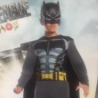 DC Comics Boys SM MED LARGE Justice League Batman Superhero Halloween Costume - Image 1 of 4
