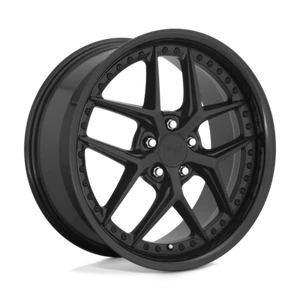 Niche 1PC M226 Vice 20x9 5x114.3 35mm Gloss Black Matte Black Wheel - Picture 1 of 2