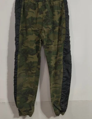 Pantalones de cintura elásticos laterales negros de camuflaje para niños jóvenes de Blac Label talla 12 Foto 1 de 4