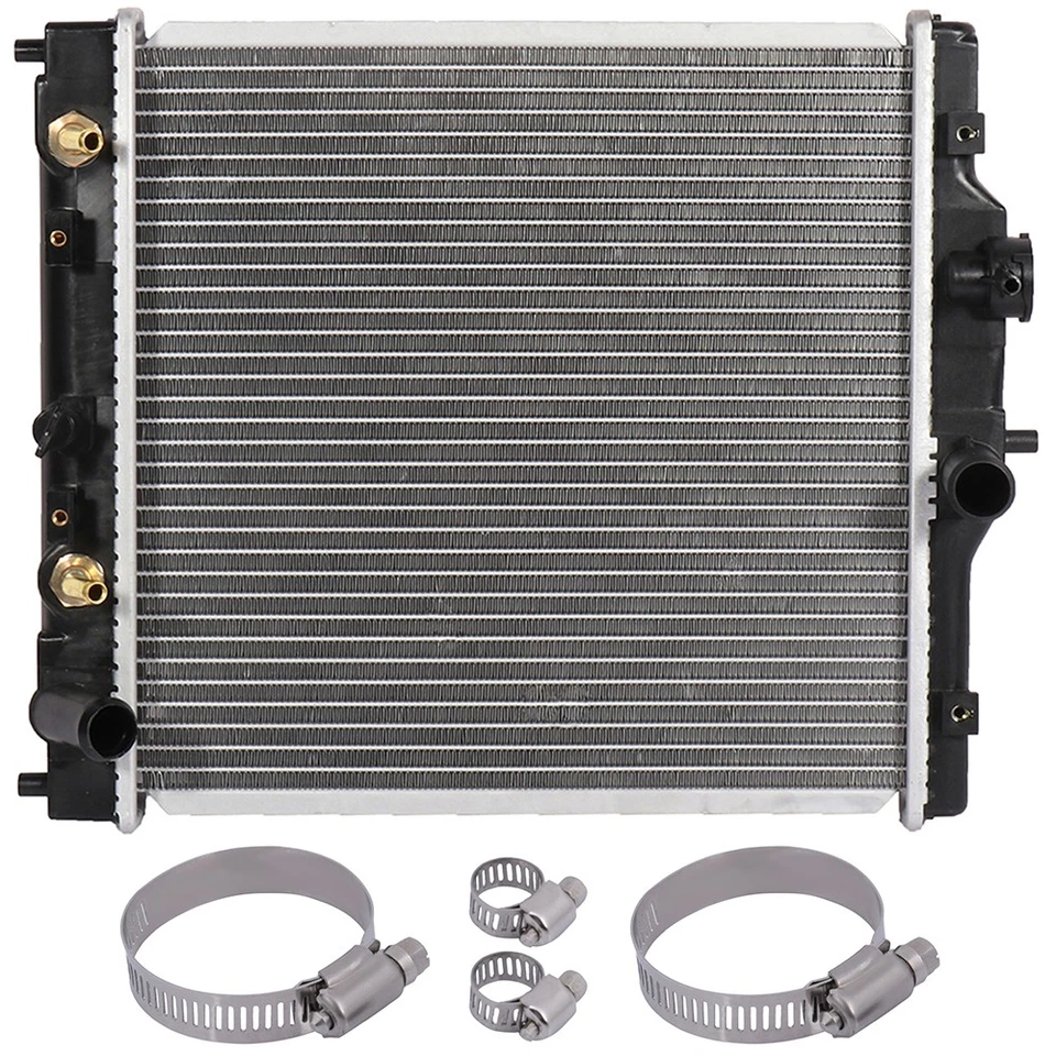 Radiator with Universal Oil Hose Clamps Kit For 1997-2000 Acura EL 1.6L l4 - Image 1 of 4