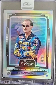 Kenny Wallace 2025 Panini Turn Four NASCAR lámina de plata #42 NASCAR #10/75 - Imagen 1 de 2