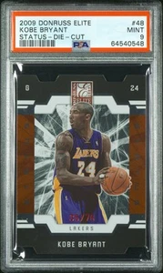 2009 Donruss Elite Kobe Bryant Status Die Cut /76 #48 PSA 9 POP 3 1 HIGHER SSP - Picture 1 of 3