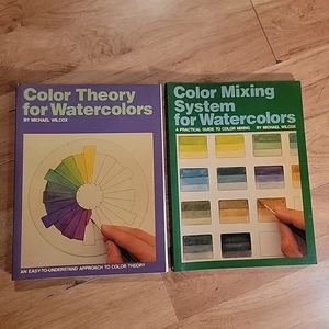 Teoría del color y sistema de mezcla para acuarelas pintura Michael Wilcox 2 libros - Imagen 1 de 7