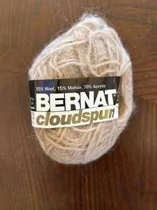 Bernat Cloudspun Camel 5014 Mohair Knit Craft Crochet 50g - Picture 1 of 4