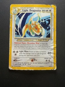 Light Dragonite - 14/105 Neo Destiny Unlimited Holo Rare Pokemon - DMG - Picture 1 of 2