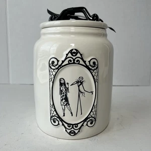 Rae Dunn Jack & Sally Deadly Nightshade Cookie Jar Halloween Large Canister NWT - Picture 1 of 9