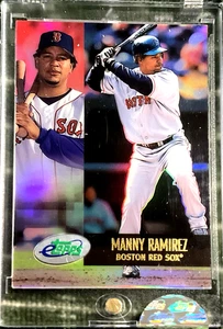 2002 ETOPPS UNCIRCULATED MANNY RAMIREZ BOSTON RED SOX WORLD CHAMPIONS - Picture 1 of 2