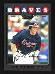 Josh Anderson Atlanta Braves 2008 Topps Update Black #UH7 SN /57 - Picture 1 of 2