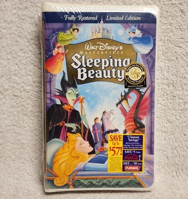 NEW Sleeping Beauty VHS Video Tape Disney Limited Edition Masterpiece Collection - Image 1 of 4