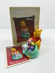 Baby’s 1st First Christmas Winnie the Pooh 2005 Hallmark Keepsake Tree Ornament - Picture 1 of 12