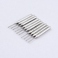 SHINA 10x Titanium Nitride Coated Carbide PCB Rotary Tool Jewelry CNC Drill Bits Router 0.4mm SHINA 10x Titanium Nitride Coated Carbide PCB Rotary Tool Jewelry CNC Drill Bits Router 0.4mm