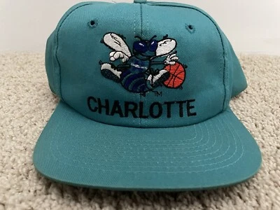 Vintage 90s Twins Charlotte Hornets NBA Basketball Snapback Hat 0924 - Image 1 of 4