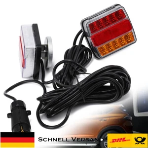 12-Volt LED blinkende Rückleuchte Anhänger Rückleuchten Magnet 7 Polig Rücklicht - Bild 1 von 15