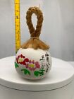 Japanese Clay Bell Ceramic Dorei Asian Antiques  Hasedera Temple 2.5x2.5x2.7inch