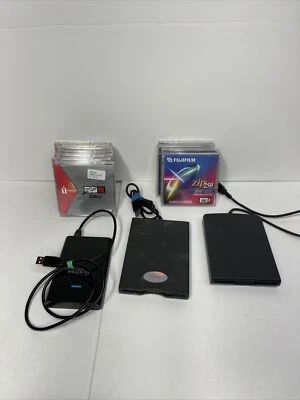 USB floppy disc drive, 500 GB Click Free Backup , Iomega 250 zip disks etc - Image 1 of 4