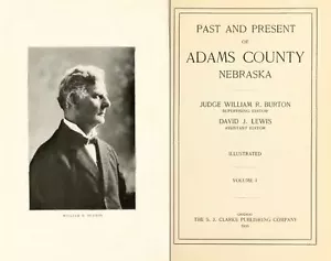 1916 ADAMS County Nebraska, NE, History & Genealogy Ancestry Family Tree DVD B09 - Picture 1 of 2