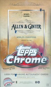 2020 Topps Allen & Ginter Chrome Baseball Hobby Box - Picture 1 of 1