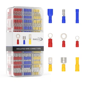 Kabelschuhe Set 700x | Flachstecker Quetschverbinder Ringkabelschuhe Rundstecker - Bild 1 von 7