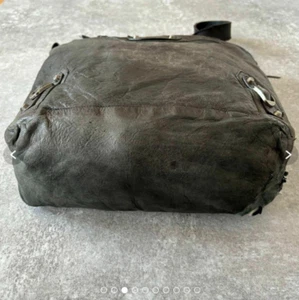 Balenciaga The Day Black Leather Shoulder Bag 2Way Large Size JAPAN USED - Picture 1 of 8