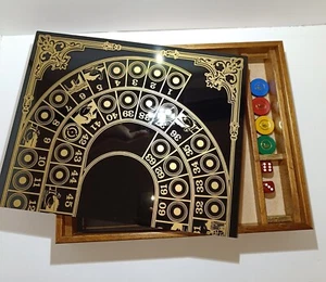 Gioco dell’Oca Deluxe in Legno Elegante Gioco da Tavolo Regalo Vintage Lusso - Foto 1 di 11