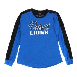 Detroit Lions Outerstuff NFL Girls' Blue Slouchy Pullover "Unity" T-Shirt - Picture 1 of 1
