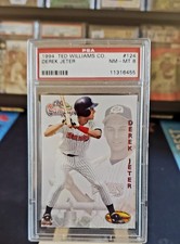 1994 Ted Williams 124 Derek Jeter PSA 8