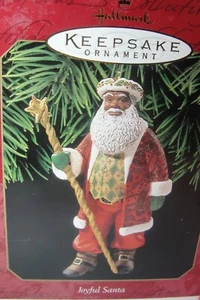 1999, #1 Joyful Santa, adorno de recuerdo distintivo - af/am - Imagen 1 de 2