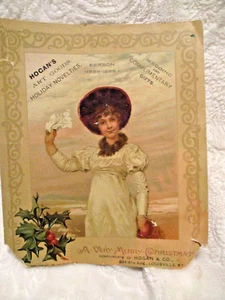 "Antico~pubblicità~Beni d'arte Hogans~Stagione~1888-1889~Hogan & Co.~7,25"" x 6,0" - Foto 1 di 8