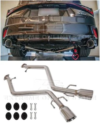 Rear Axle Back Dual Stainless Tips Exhaust Muffler For Lexus IS300 IS350 21-Up - Image 1 of 4