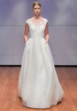 Rivini Aurelia Wedding Dress, Lace and Organza Ball Gown, Size 10, Light Ivory W