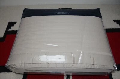 Ralph Lauren Home Reed 100% Algodón Vintage Plata Acolchado King Acolchado Cobertor Foto 1 de 4