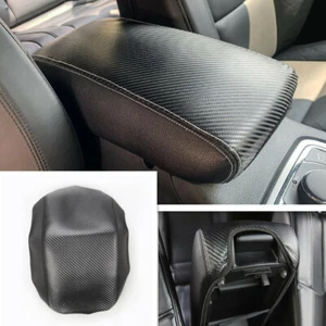 For Dodge Durango 11-21 Carbon Fiber Center Console Armrest Pad Cover PU Leather - Picture 1 of 7