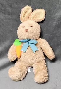 Vintage Chosun Hase Kaninchen braun Plüschtier mit Schleife und Karotte Kuscheltier 14 Zoll - Bild 1 von 4